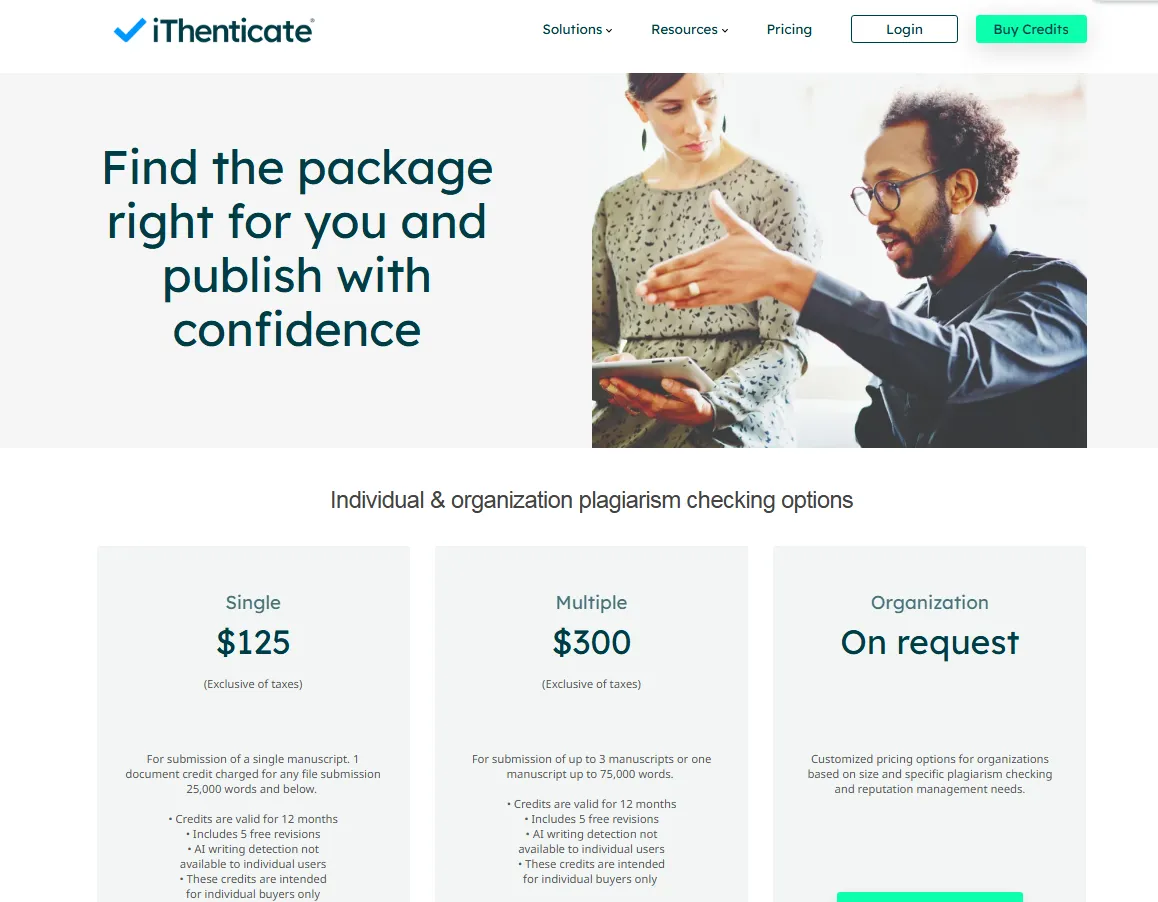 ithenticate price