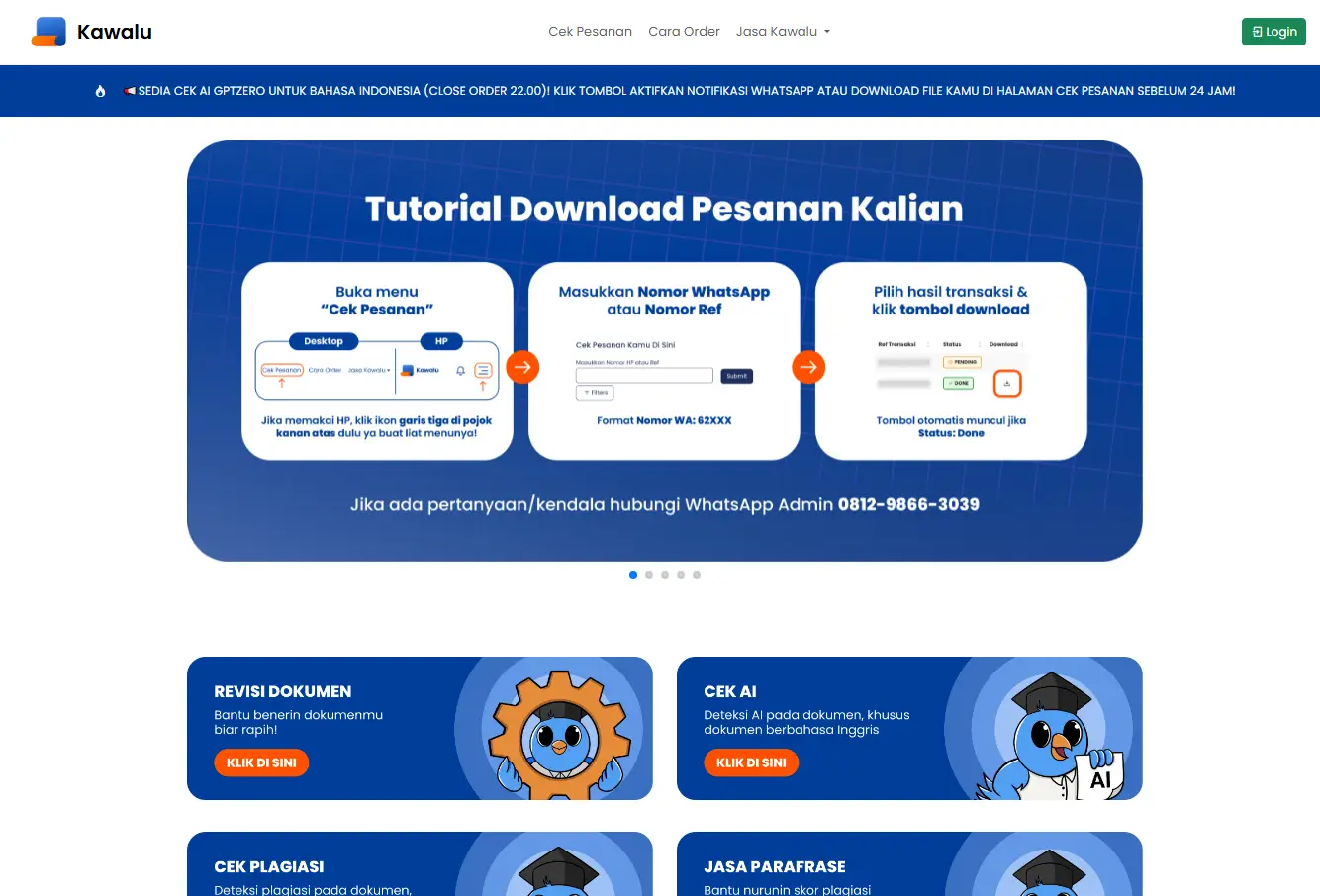 kawalu turnitin