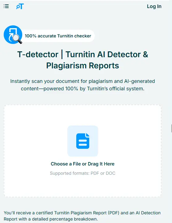 turnitindetector: T-Detector