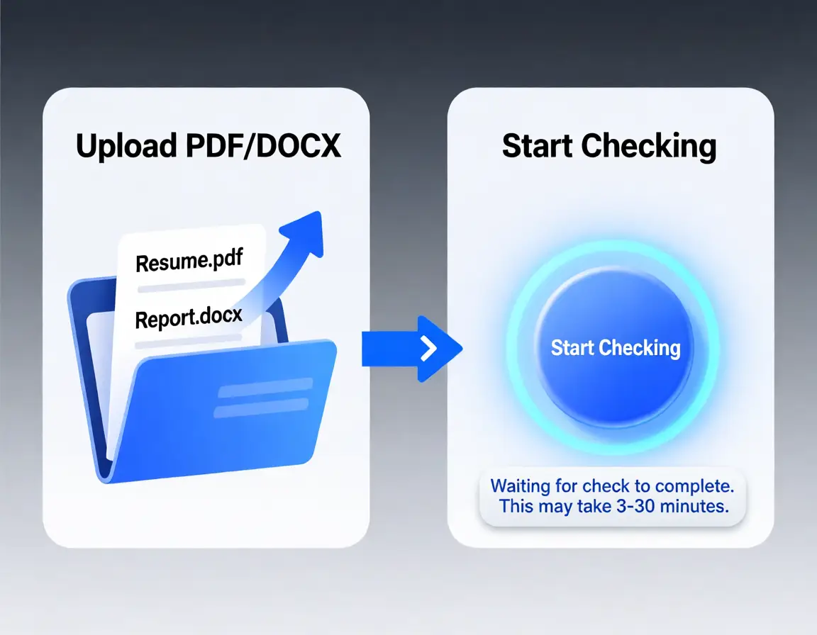Upload & Click ‘Start Checking’