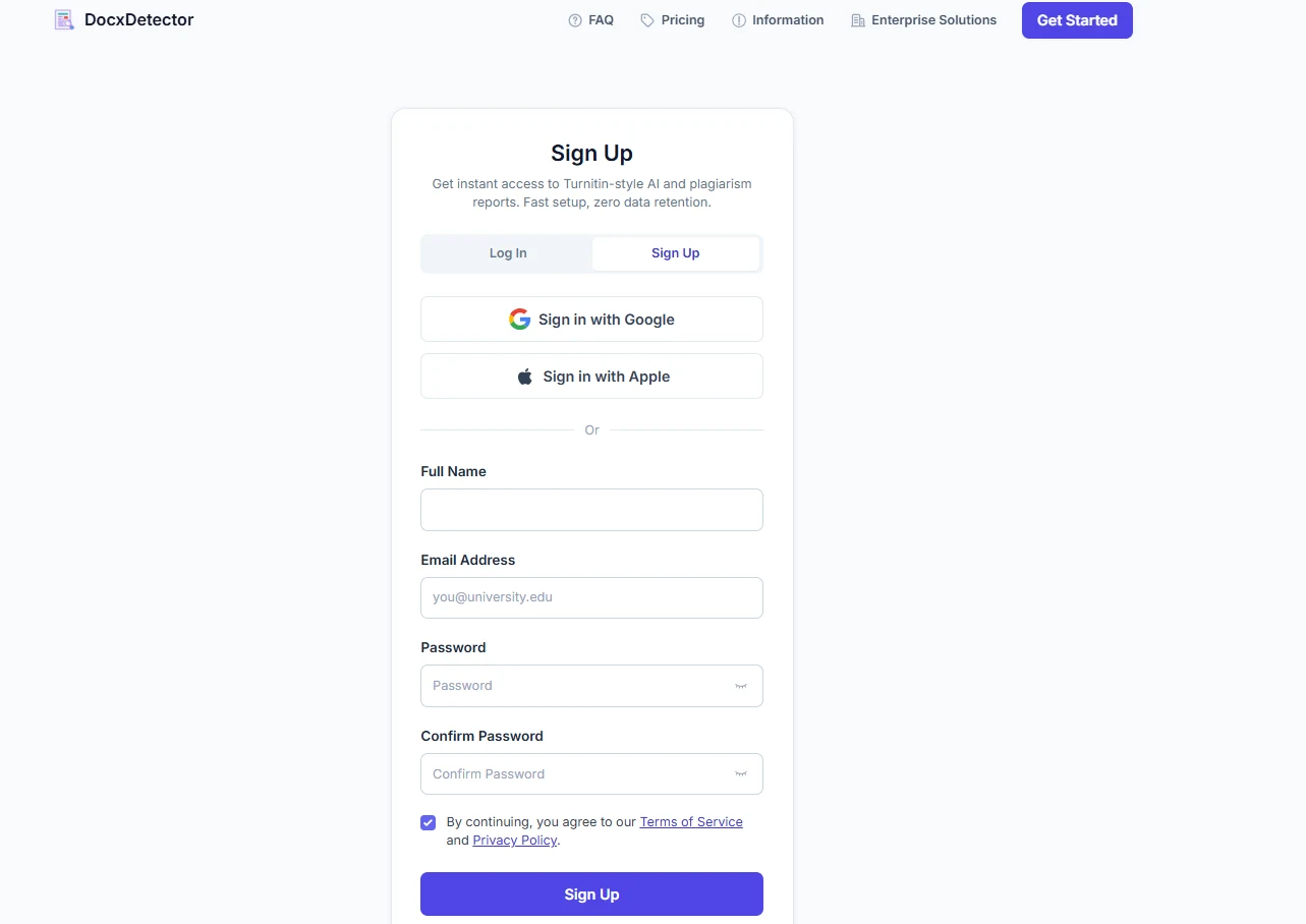 Sign Up & Log In