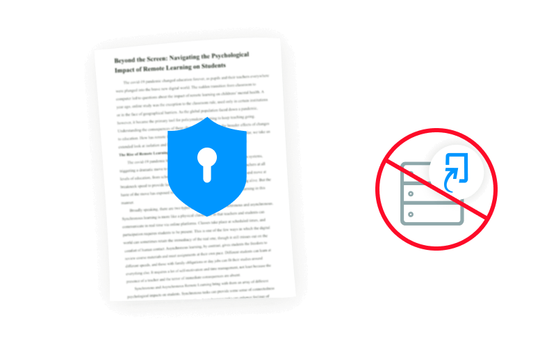 Your Paper Is Never Stored in Turnitin’s Database